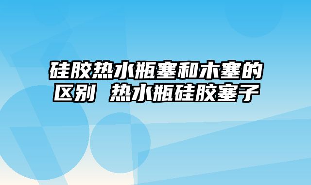 硅胶热水瓶塞和木塞的区别 热水瓶硅胶塞子
