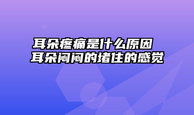耳朵疼痛是什么原因 耳朵闷闷的堵住的感觉