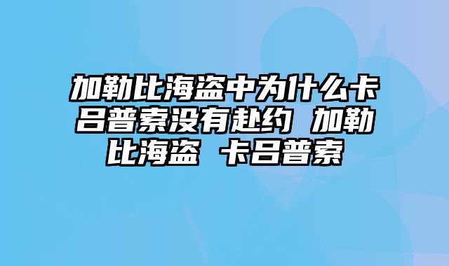 加勒比海盗中为什么卡吕普索没有赴约 加勒比海盗 卡吕普索