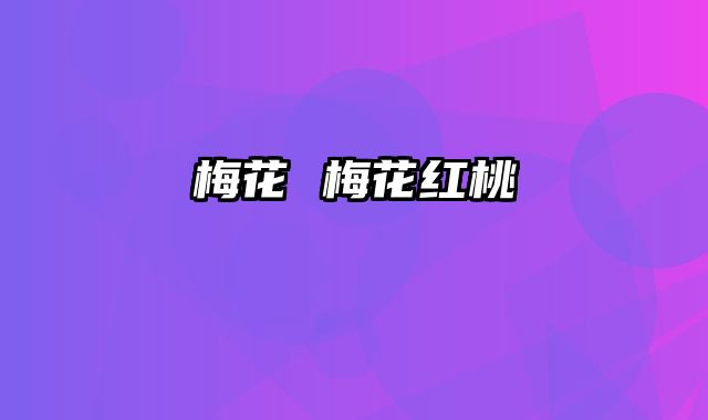 梅花 梅花红桃