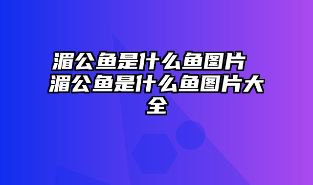 湄公鱼是什么鱼图片 湄公鱼是什么鱼图片大全
