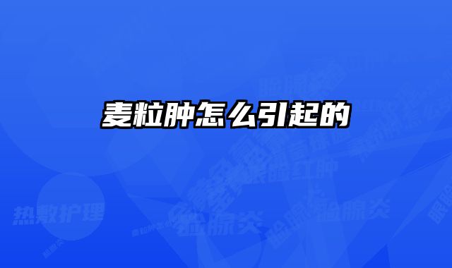 麦粒肿怎么引起的