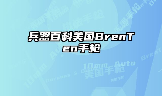 兵器百科美国BrenTen手枪