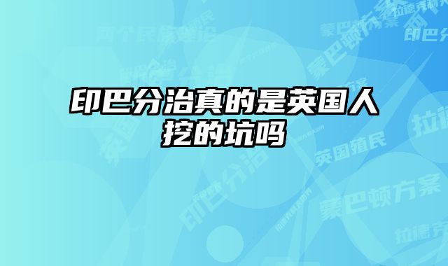 印巴分治真的是英国人挖的坑吗 